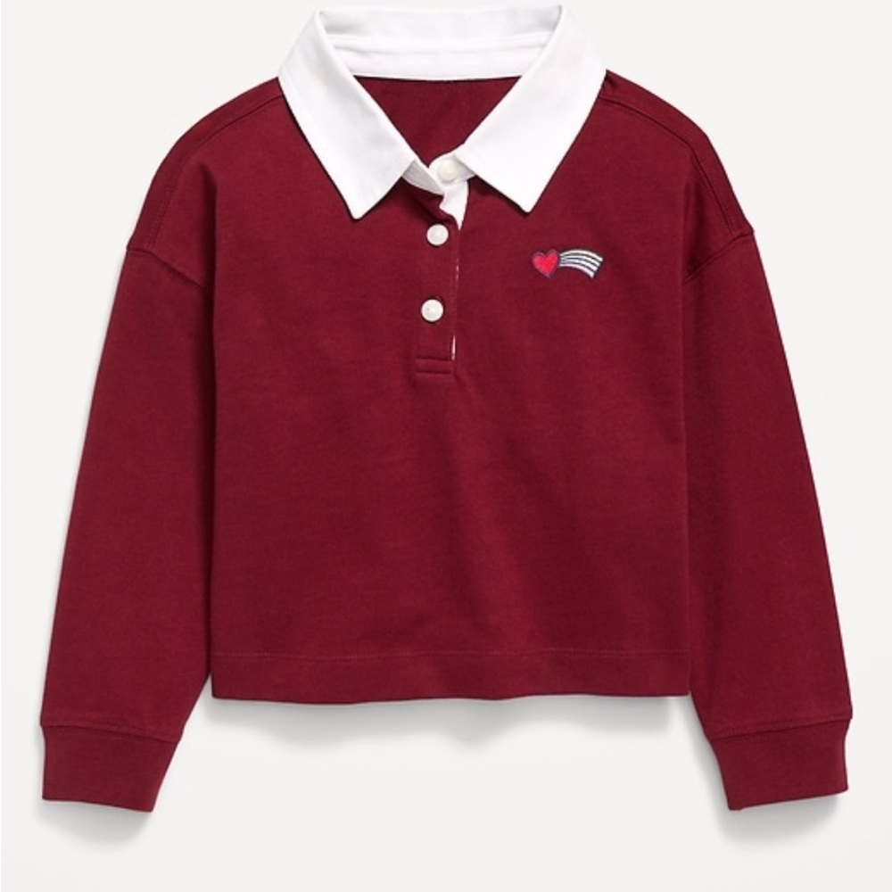 Long Sleeve Polo Top Toddler Girls